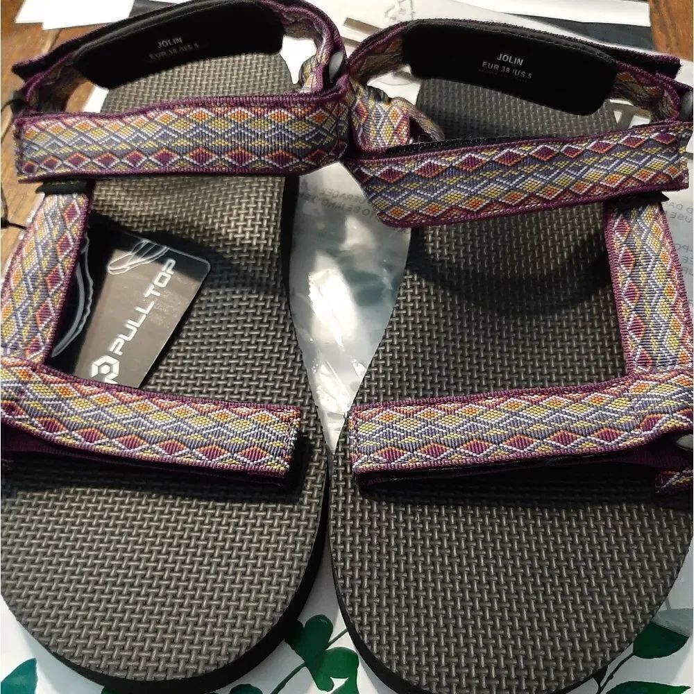 New Men's 5 Purple Black Pulltop Cloud Walk Jolin Summer Sandals Shoes